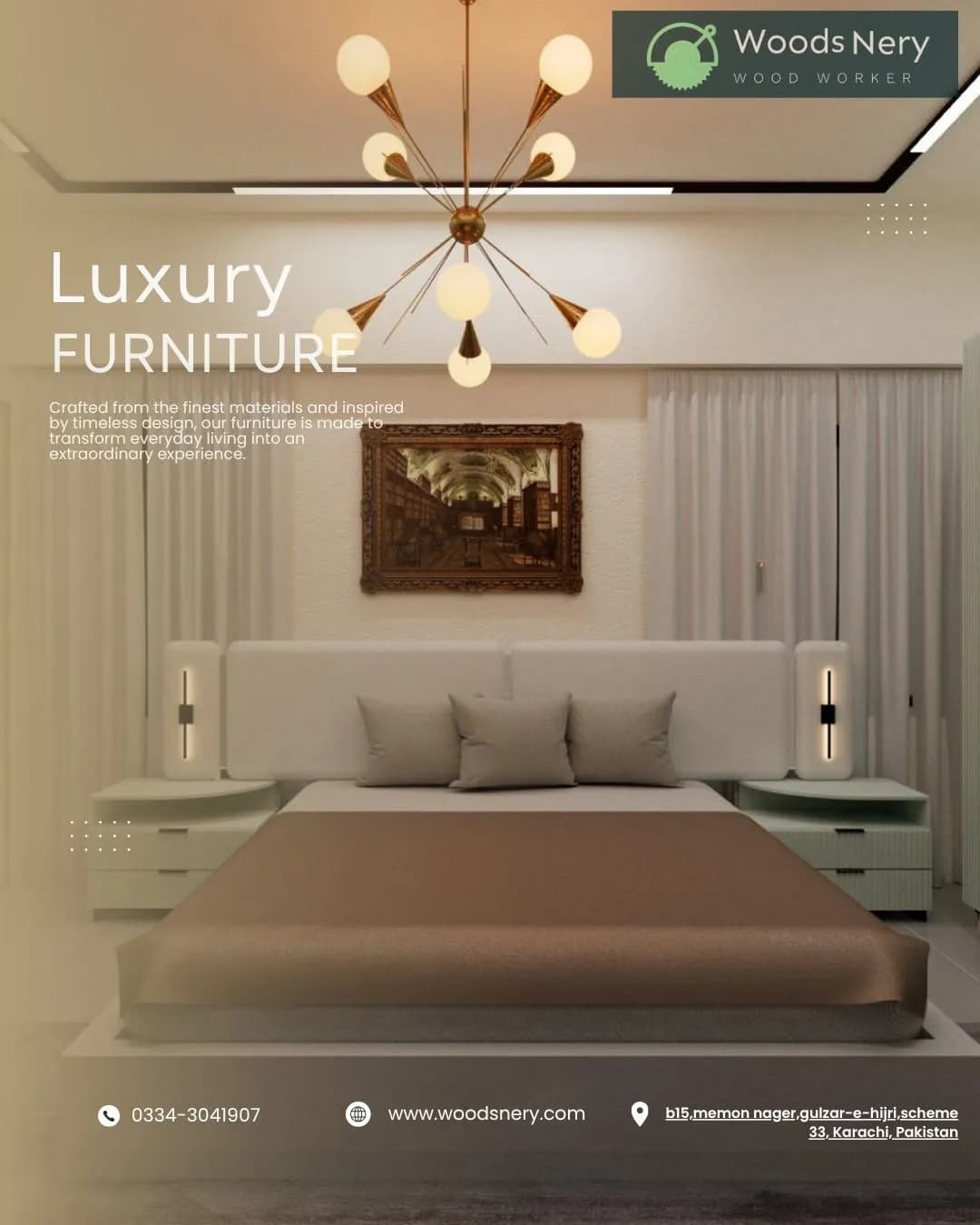bed furniture handcrafted by Woodsnery